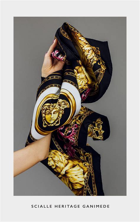 versace scuffs|Versace foulard scarf.